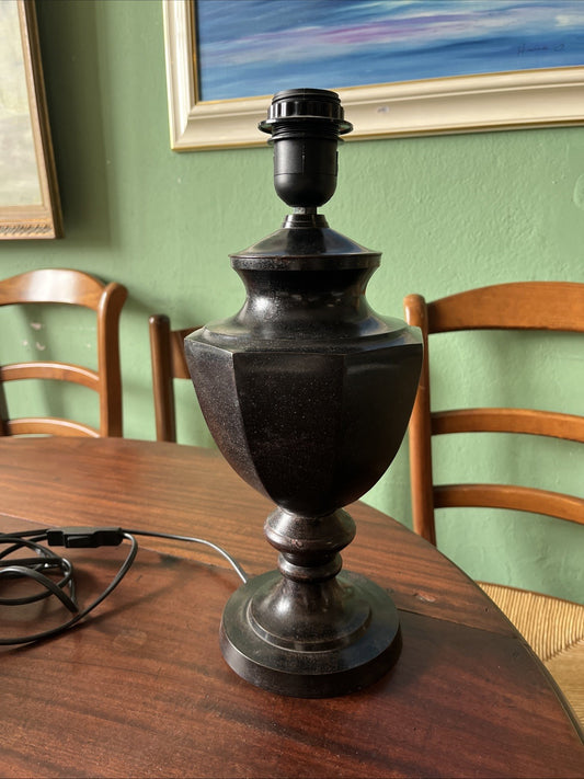 Pied De Lampe Noir En Métal