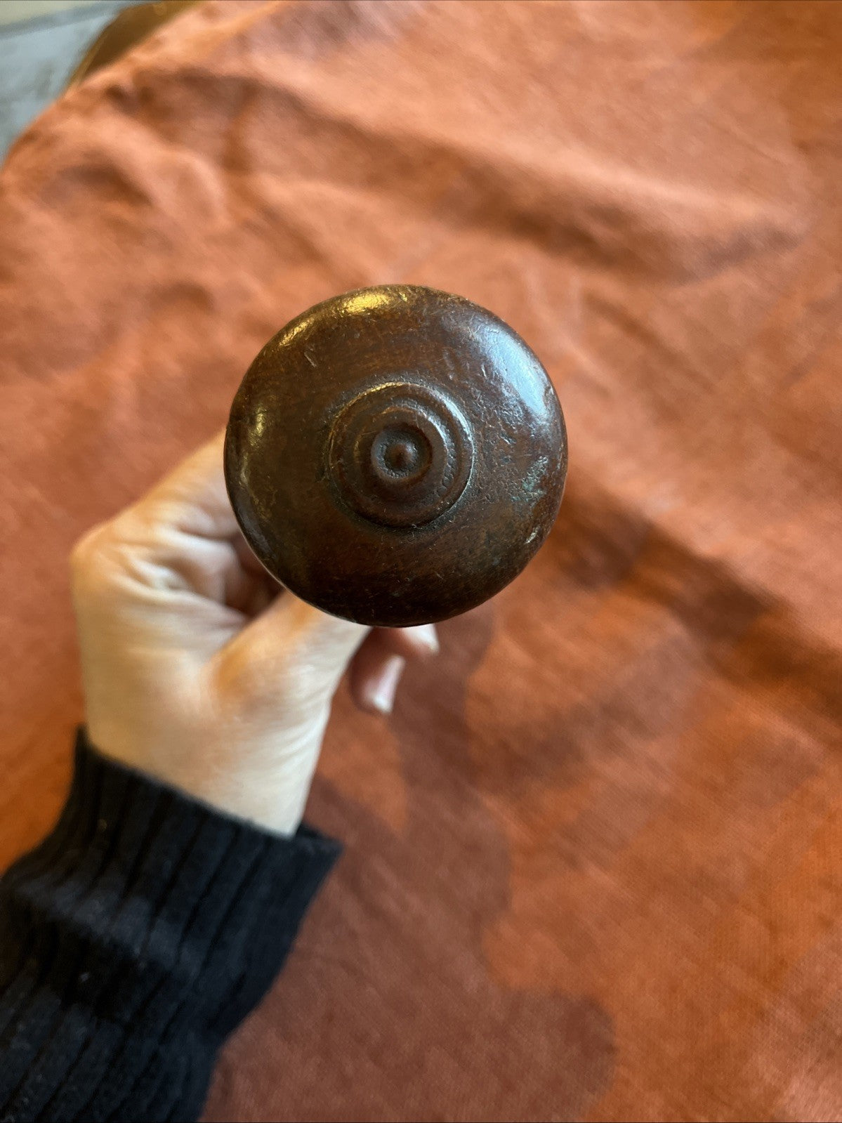 Poignée De Porte Bouton En Bois