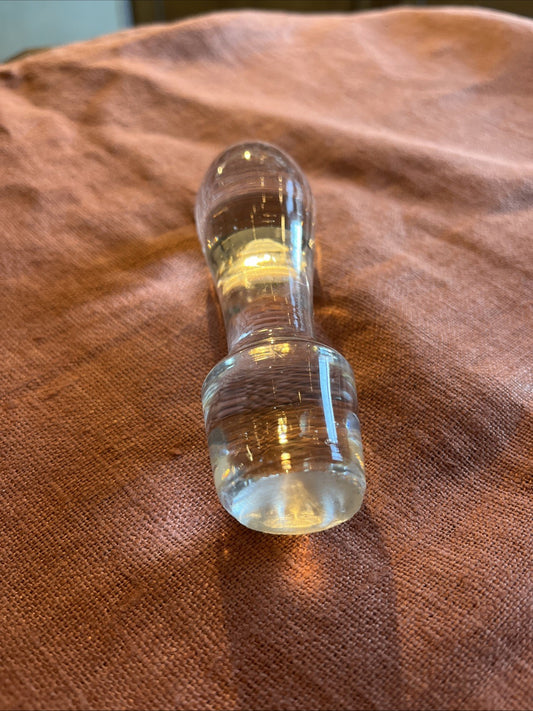 Ancien Bouchon De Carafe En Verre