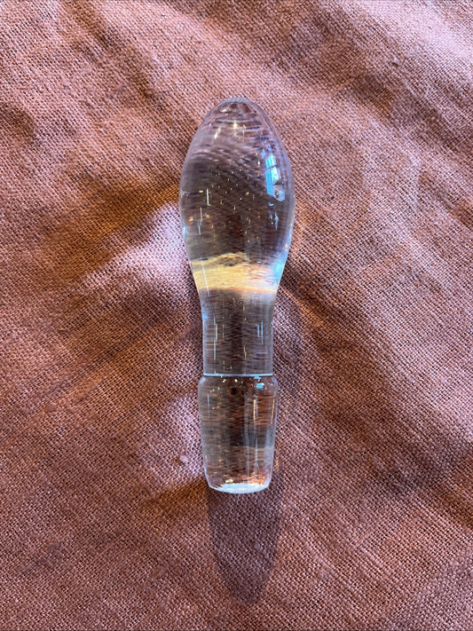 Ancien Bouchon De Carafe En Verre
