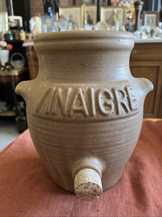 Pot/vinaigrier En Grès