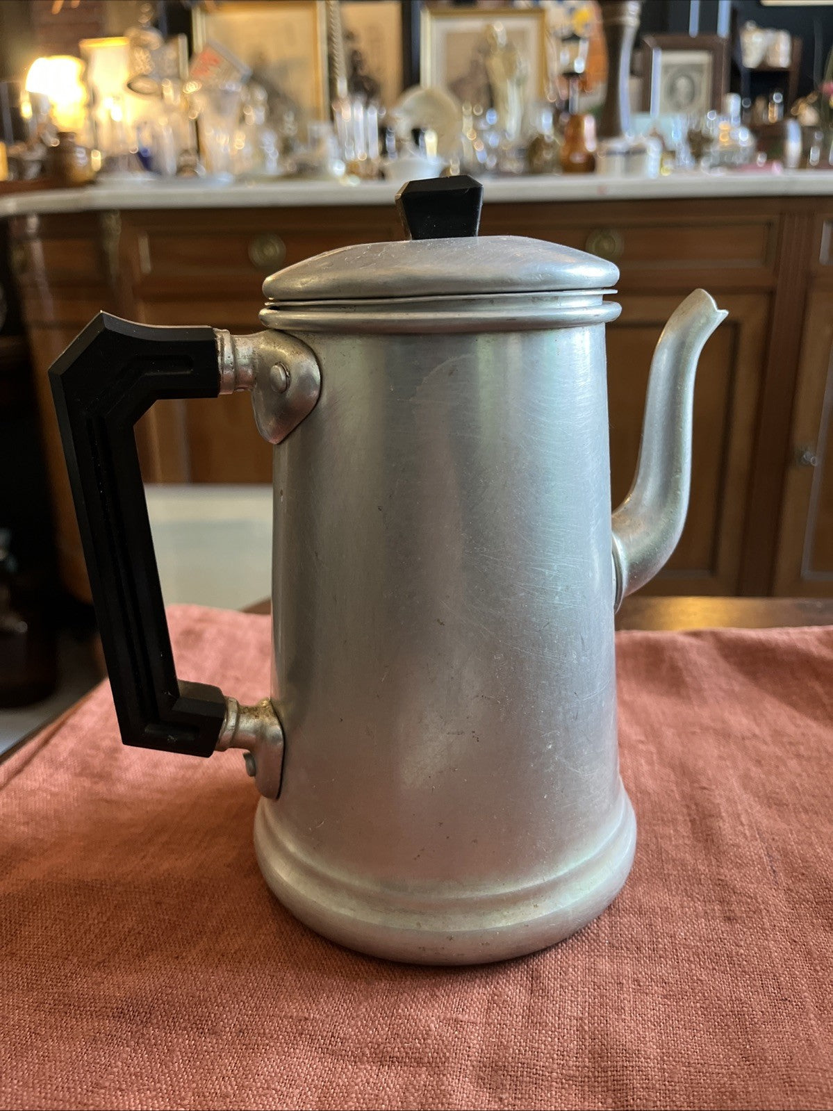 Cafetière Vintage En Aluminium