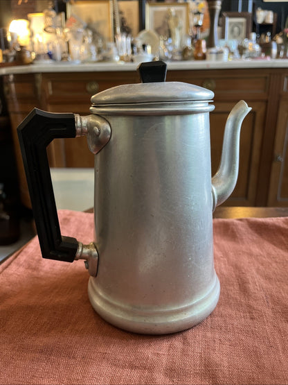 Cafetière Vintage En Aluminium