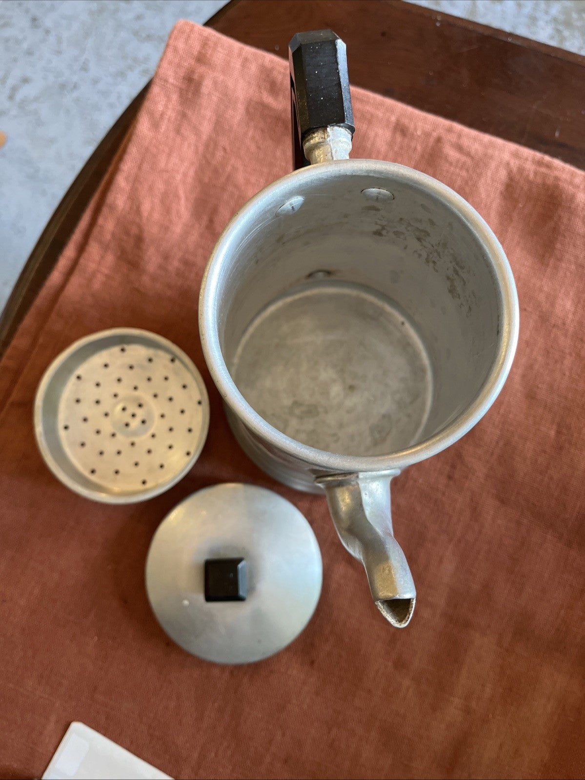 Cafetière Vintage En Aluminium