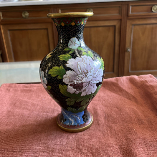 Vase Cloisonné Émaillé Chinois