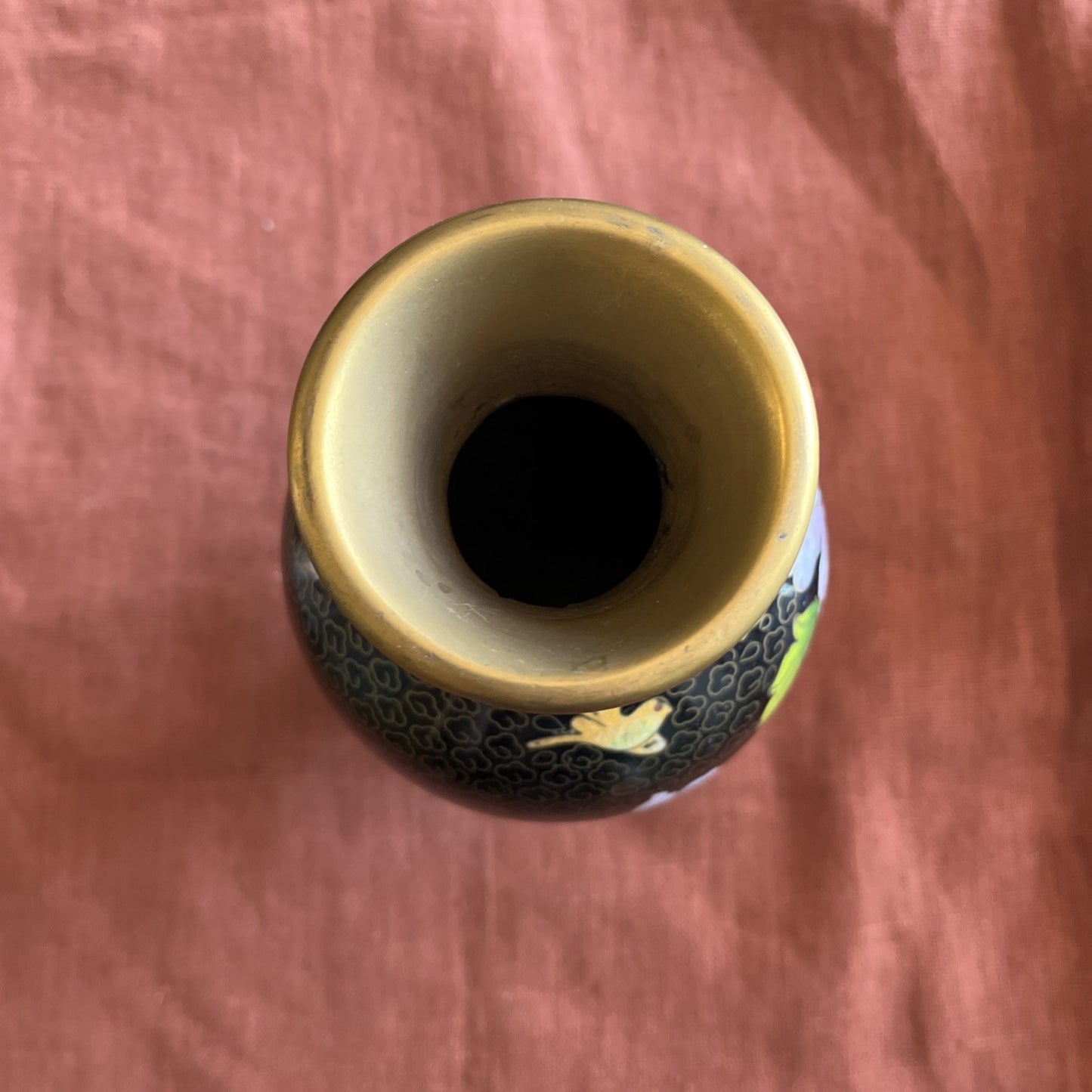 Vase Cloisonné Émaillé Chinois