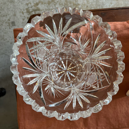 Grand Vase En Cristal Taillé