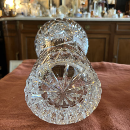 Grand Vase En Cristal Taillé