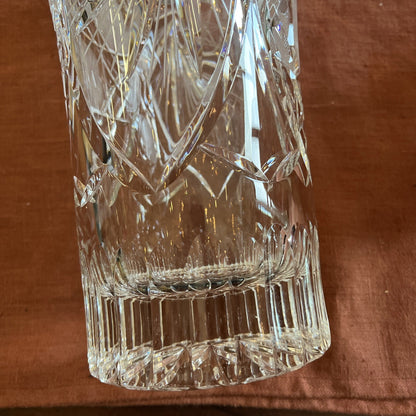 Grand Vase En Cristal Taillé