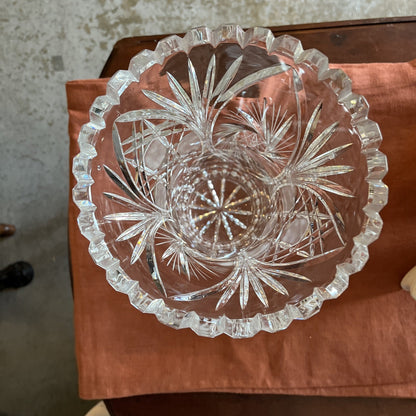 Grand Vase En Cristal Taillé