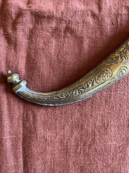 Couteau Oriental En Laiton