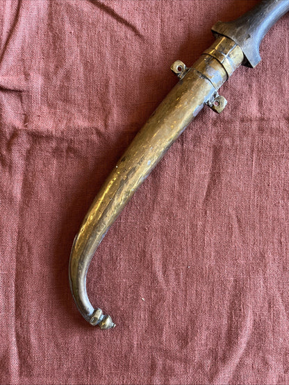Couteau Oriental En Laiton