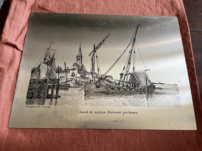 Impression Sur Aluminium Plaque Décorative Bateaux De Pêche