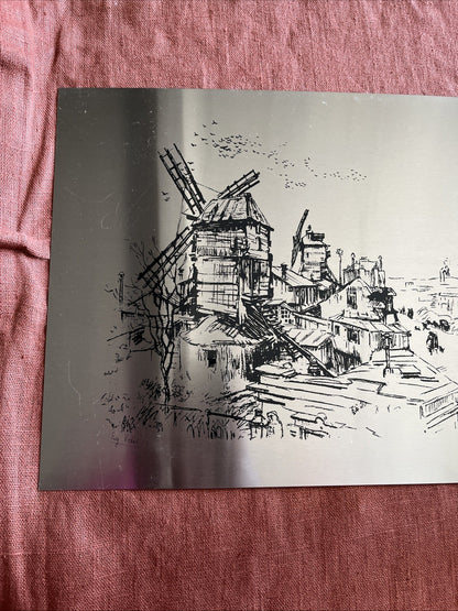 Impression Sur Aluminium Village Moulin