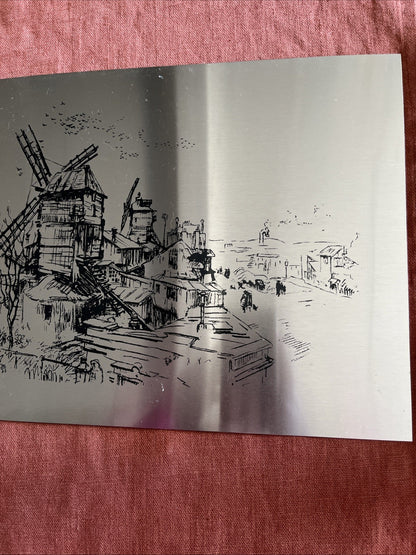 Impression Sur Aluminium Village Moulin