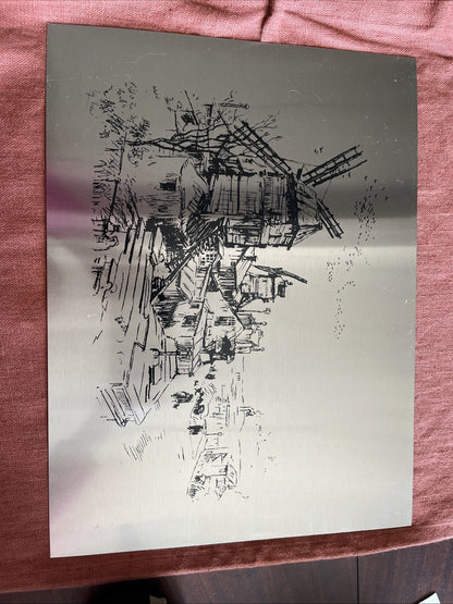 Impression Sur Aluminium Village Moulin