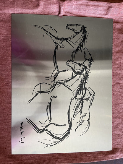 Impression Sur Aluminium Course De Chevaux MICK Mickey