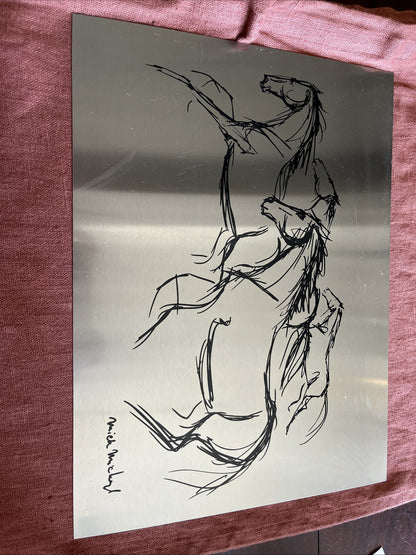 Impression Sur Aluminium Course De Chevaux MICK Mickey