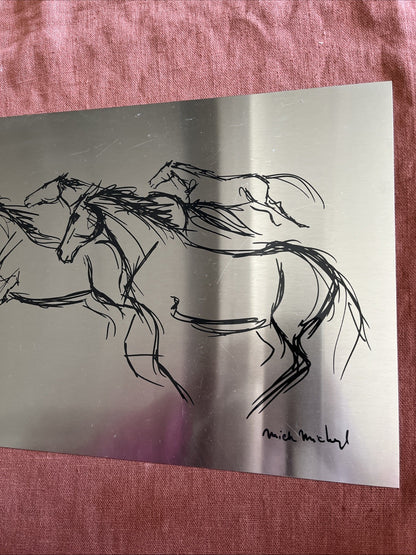 Impression Sur Aluminium Course De Chevaux MICK Mickey