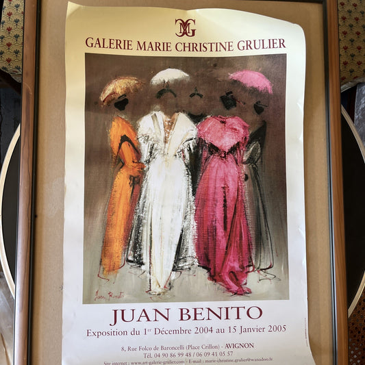 Affiche Exposition Juan Benito Galerie Marie Christine Grulier