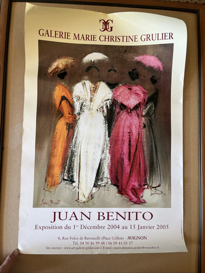 Affiche Exposition Juan Benito Galerie Marie Christine Grulier