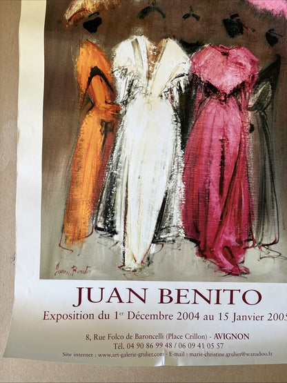 Affiche Exposition Juan Benito Galerie Marie Christine Grulier