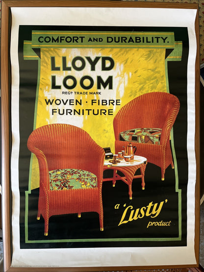 LLOYD LOOM -Affiche de reproduction publicitaire- Grafiche Ricordi-Milan-1995-