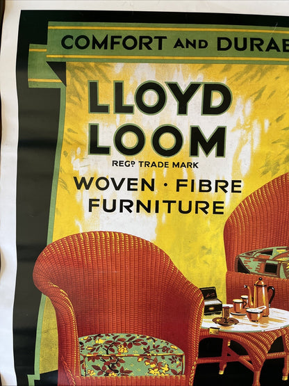 LLOYD LOOM -Affiche de reproduction publicitaire- Grafiche Ricordi-Milan-1995-