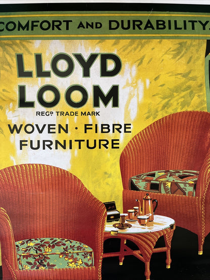 LLOYD LOOM -Affiche de reproduction publicitaire- Grafiche Ricordi-Milan-1995-