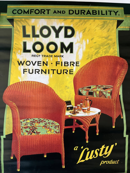 LLOYD LOOM -Affiche de reproduction publicitaire- Grafiche Ricordi-Milan-1995-