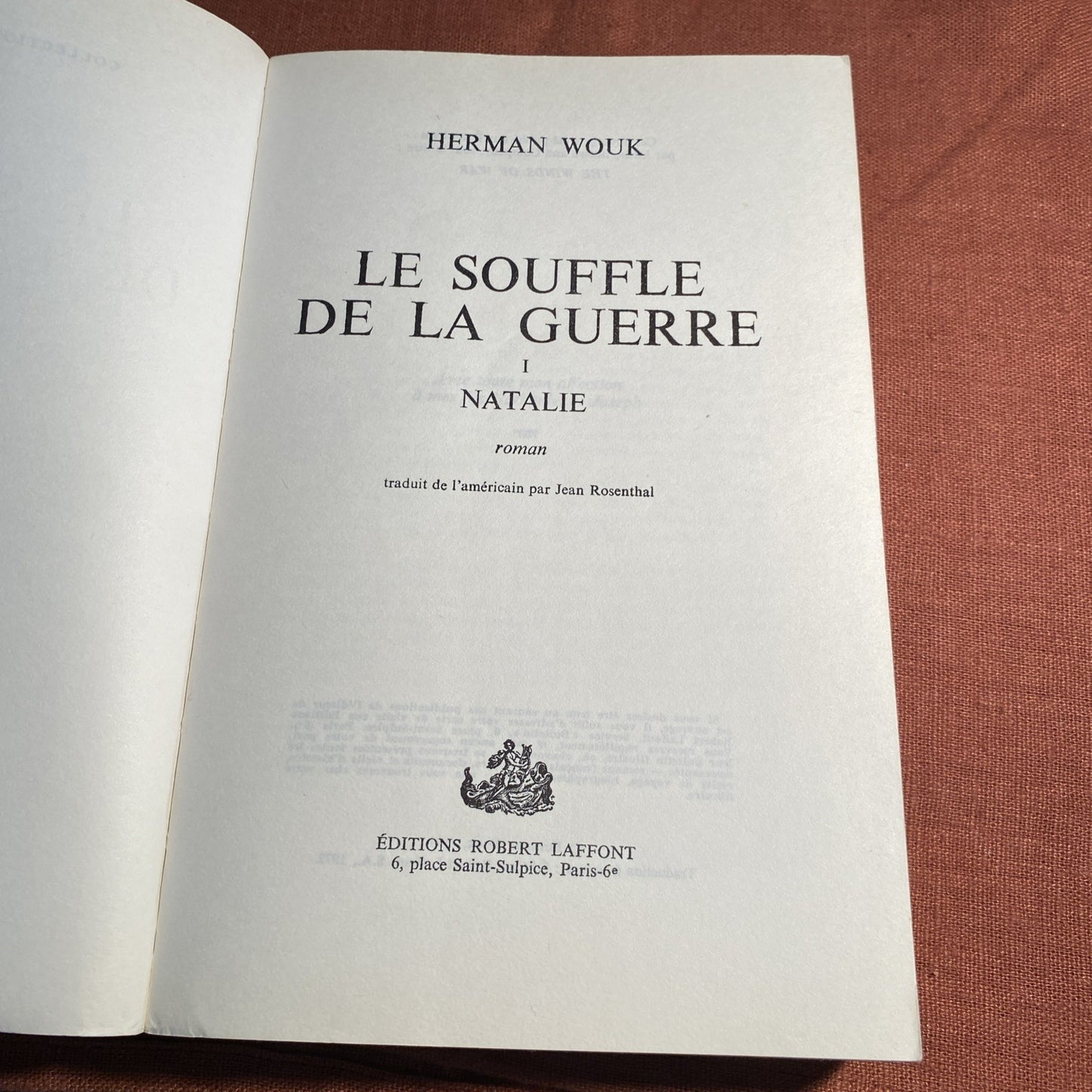 Le souffle de la guerre tome premier Natalie | Wouk | Livre Bon état