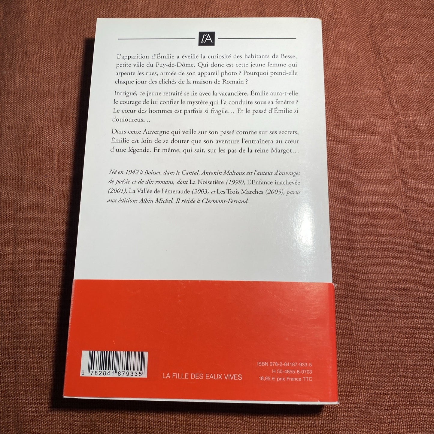 Livre La fille des eaux vives - Antonin Malroux -