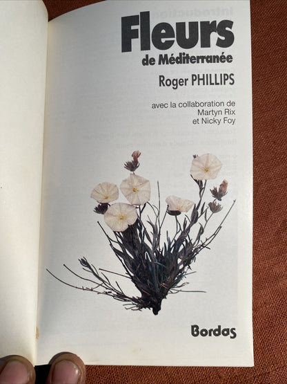 Livre Fleurs de Mediterranee, Phillips
