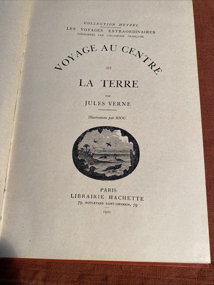 Voyage au centre de la Terre de Jules Verne édition de 1921
