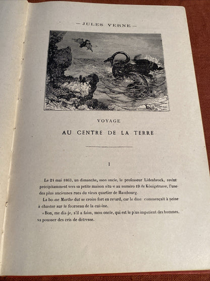 Voyage au centre de la Terre de Jules Verne édition de 1921