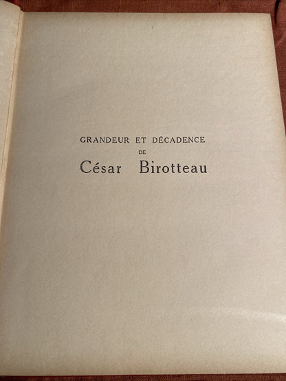 César Birotteau, par Honoré de Balzac, publié par la Librairie Hachette