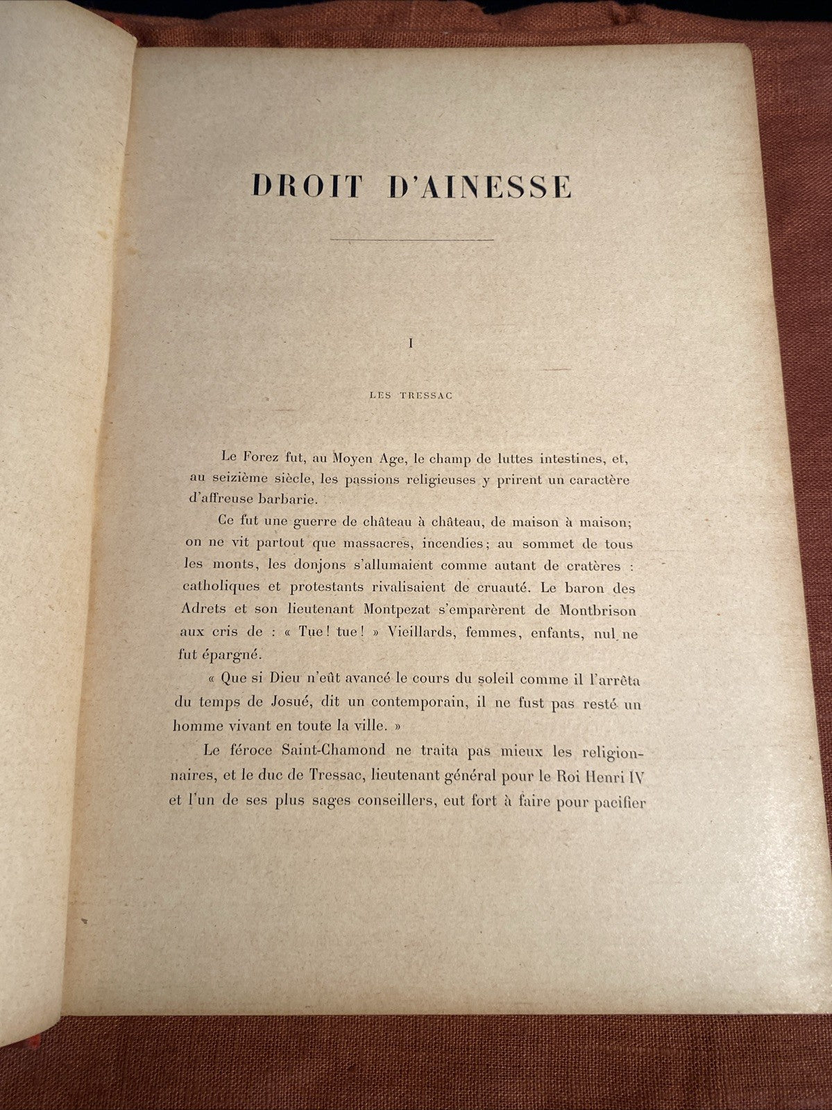 Livre Ancien « Droit D’aînesse » Arthur Dourlliac