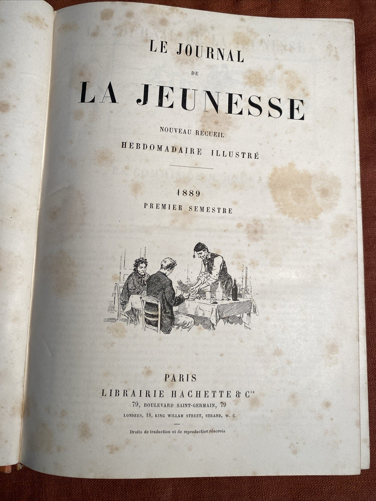 Livre Ancien Le Journal De La Jeunesse