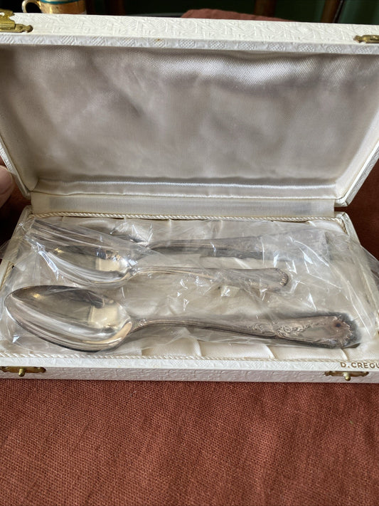 Coffret Couvert Métal Argenté D.CREGUT Paris