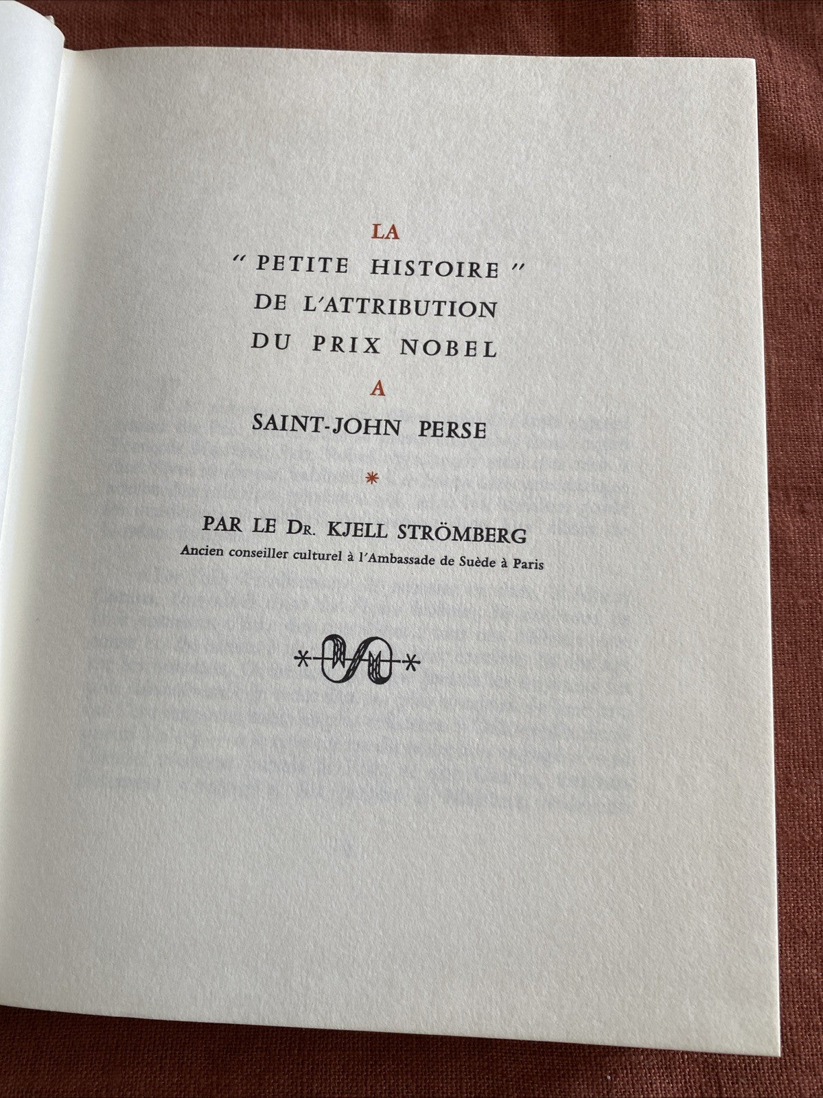 Livre Saint-John Perse - Œuvre Poétique - Édition Rombaldi - Nobel 1950
