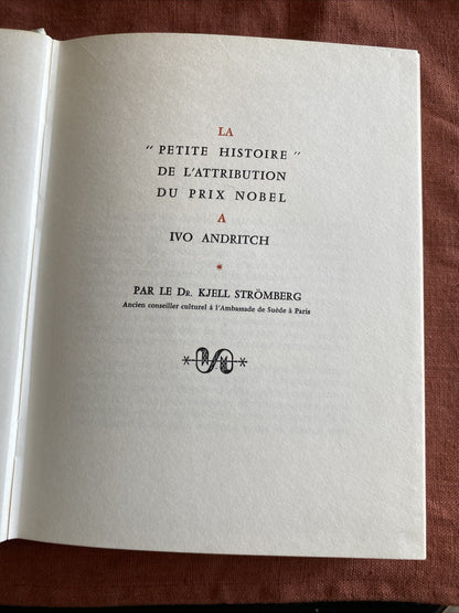 Ivo Andritch - La Cour Maudite - Editions Rombaldi - Nobel 1961 - livre -