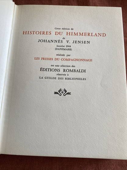 Johannès V. Jensen - Histoires Du Himmerland - Nobel 1944 - livre -