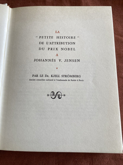 Johannès V. Jensen - Histoires Du Himmerland - Nobel 1944 - livre -