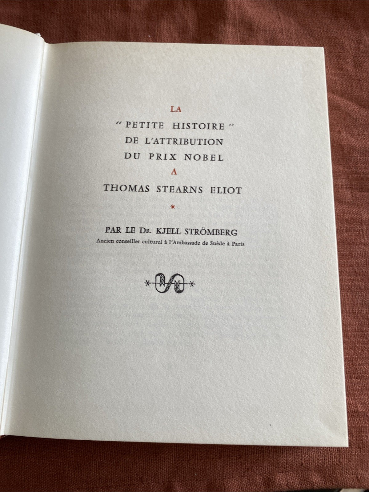 Livre Thomas Stearns Eliot - Meurtre Dans La Cathédrale Quatre Quators - Nobel 1948