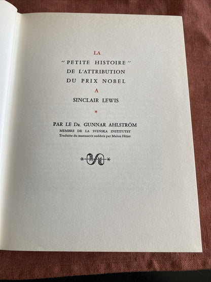 Sinclair Lewis - Babbitt - Editions Rombaldi - Nobel 1930 - livre -
