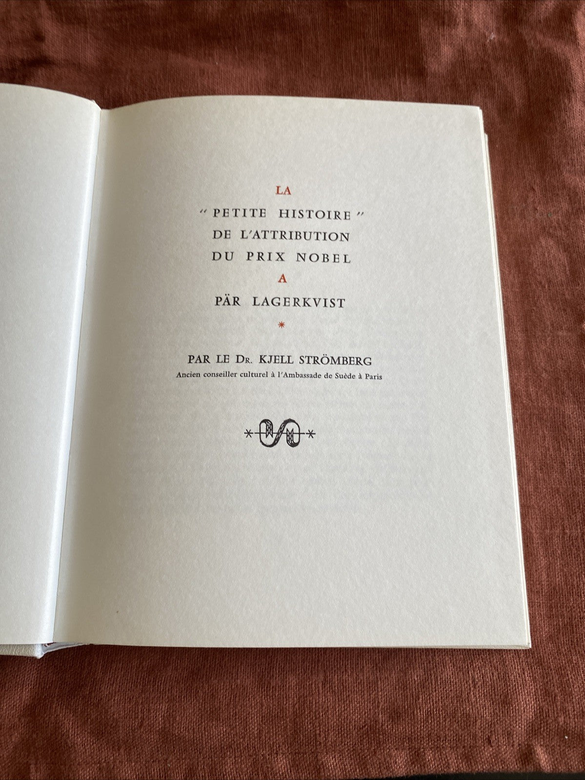 Pär Lagerkvist - Barabbas - Editions Rombaldi - Nobel 1951 - livre -