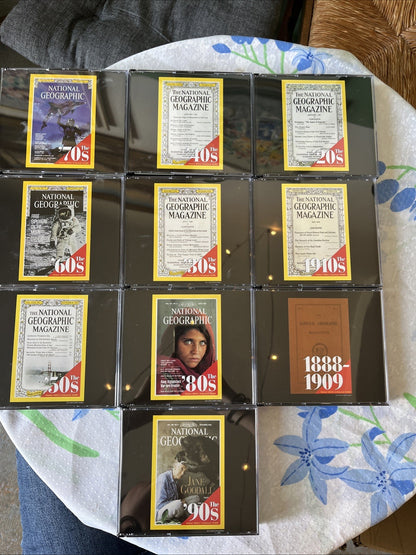 Lot De 10 coffrets CD « The National Géographic Magazine » Dans Sa Boîte
