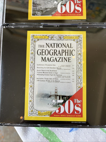 Lot De 10 coffrets CD « The National Géographic Magazine » Dans Sa Boîte