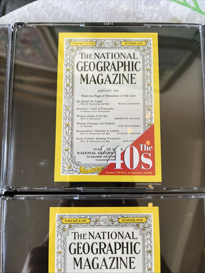Lot De 10 coffrets CD « The National Géographic Magazine » Dans Sa Boîte