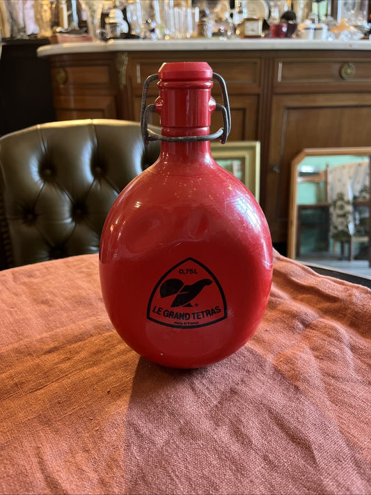 Gourde Tôle Émaillée Rouge